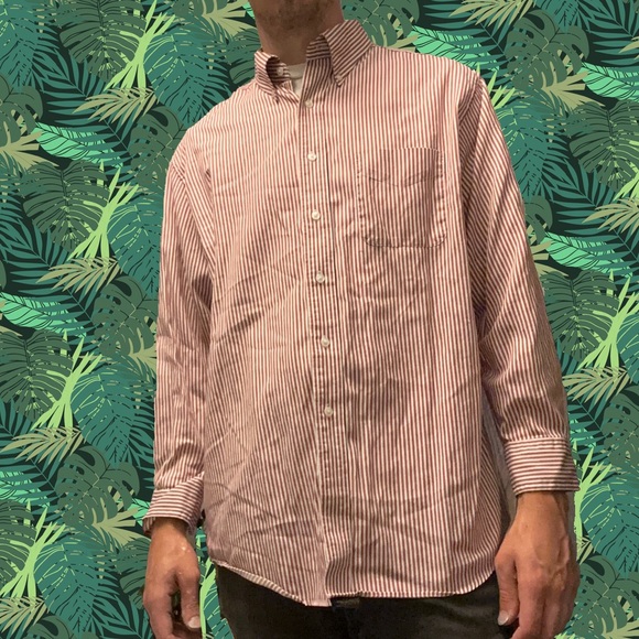 Club Room red/ white striped button down - Picture 4 of 6